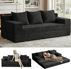 Erament 3 Seater Boneless Couch Sofa Bed, Compression Convertible Futon Floor by Unknown