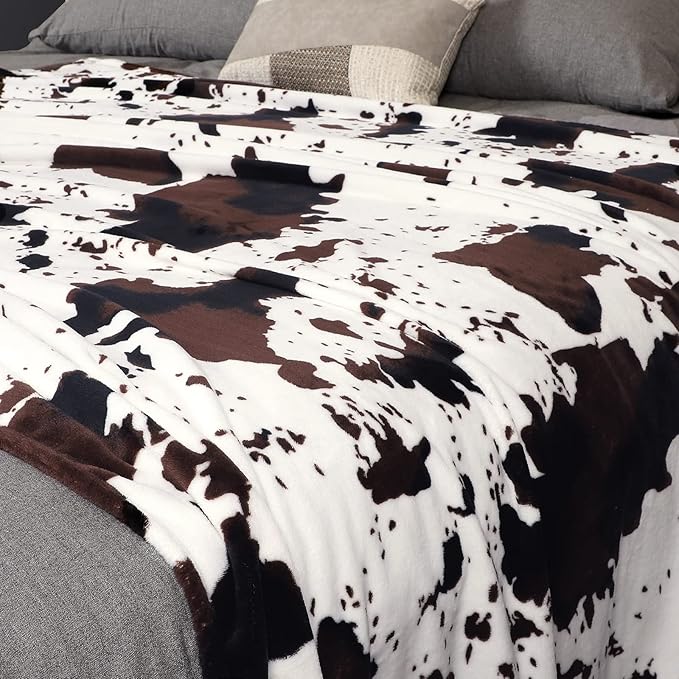 Soft Cow Print Blanket, Ultra Cozy Cow Throw Blanket - Image 4