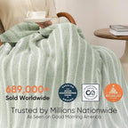 Snuggle Sac Sage Green Bedding Blanket Twin Size 60x80 | Ultra Soft, Warm Cozy - Image 3
