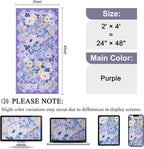 DUKINO 2x4 Entryway Rug, Floral Washable Kitchen Rugs Non Slip, Soft Indoor - Image 2