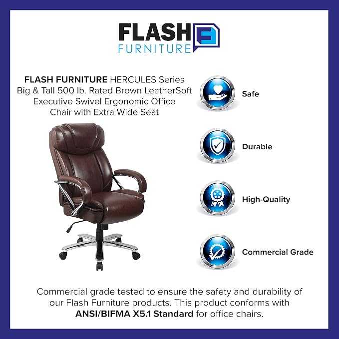 Flash Furniture Hercules Series High-Back Swivel LeatherSoft Office Chair - Image 11