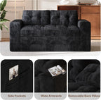 Gizoon Convertible Loveseat Sleeper Sofa Bed, Corduroy Pull Out Couch - Image 6