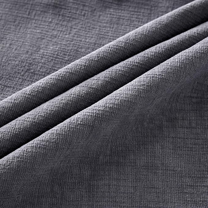 MIULEE Grey Chenille Couch Throw Pillow Covers, 20x20 | Set of 2, Soft - Image 6