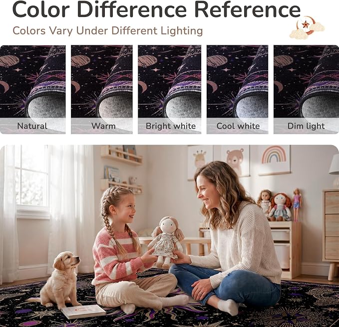 Vacuum-Friendly, 10x12 Washable Area Rug - Image 4
