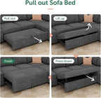 HONBAY Modular Sectional Sleeper Sofa - Image 6