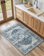 AMADA HOMEFURNISHING 2x3 Washable Area Rug, Low-Profile Entryway Rug - Image 4