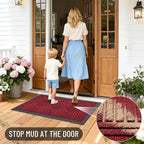 OLANLY Front Door Mat Outside Entrance 35x23, Waterproof Heavy-Duty Doormat | - Image 7