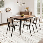 cotiled Boho 5x8 Area Rugs for Living Room: Soft Moroccan Washable Rug | Solve - Image 9