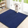 OLANLY Front Door Mat 35x30, Waterproof Heavy-Duty Indoor Outdoor Doormat | Blue by OLANLY