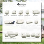 Patio Swivel Chair Cover 4 Pack, Waterproof Heavy Duty Outdoor Chair Covers - Image 9