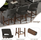 VKNOW Bar Stools Set of 4, Modern Counter Stools - Image 7