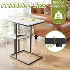 Easy Paws C Shaped End Table, Small Side Table - Image 3