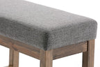 SIMPLIHOME Milltown Small Ottoman Bench - Image 7