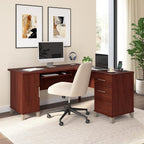 Bush Home 60-Inch L-Shaped Desk - Image 2