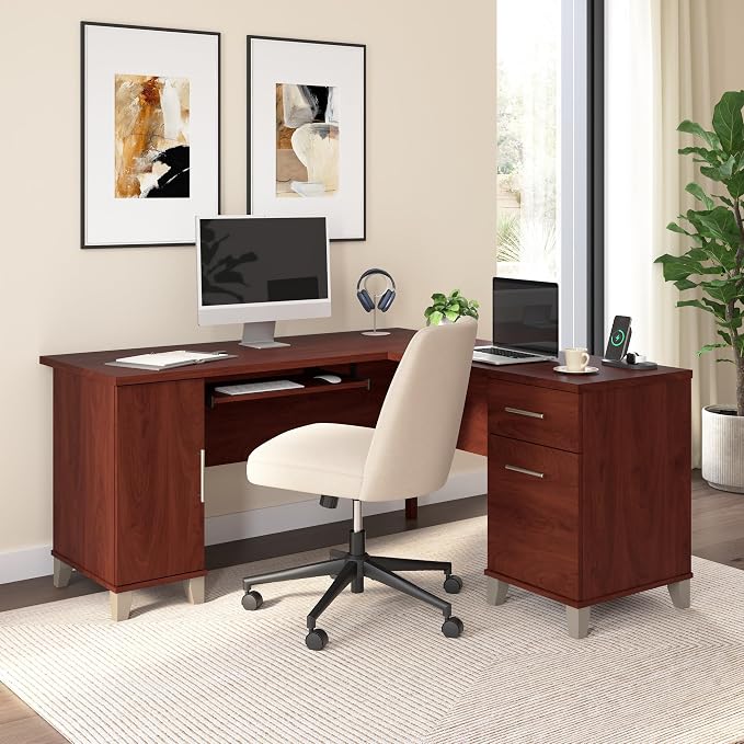 Bush Home 60-Inch L-Shaped Desk - Image 2
