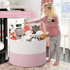 INDRESSME 115L Extra Large Pink Laundry Basket - Image 6
