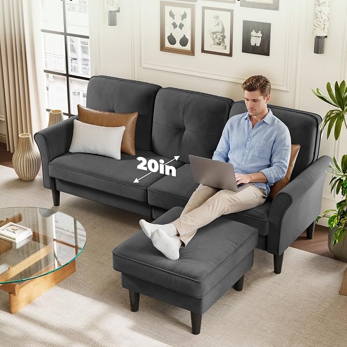 Welzona Sectional Couches for Living Room, L Shaped Couch - Image 3