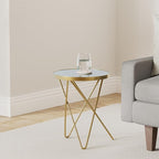 HLR Modern Round Side Table Set of 2, End Table - Image 2