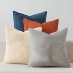 MIULEE Blue Rust Throw Pillow Covers 18x18 Inch Set of 4 Boho Farmhouse Cushion by MIULEE