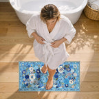 Blue Garden Floral Hallway Runner Rug 2x4 - Image 5