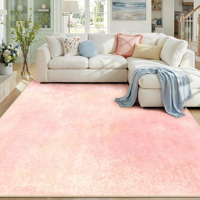 RELEANY Washable 8'x10' Abstract Area Rug by RELEANY