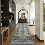 2x8 Hallway Runner Rug, Washable Vintage Retro Long Runner Rugs - Image 5