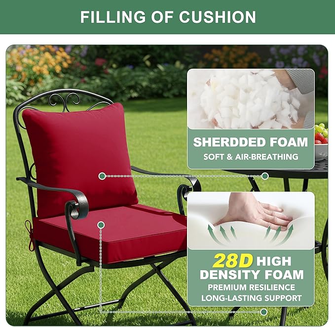 Summsun Waterproof Patio Cushions - Image 4