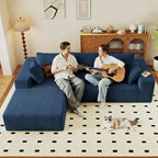 95" Cloud Sectional Couch with L-Shape Chaise, Modular Comfy Sofa Chaise Longue - Image 6