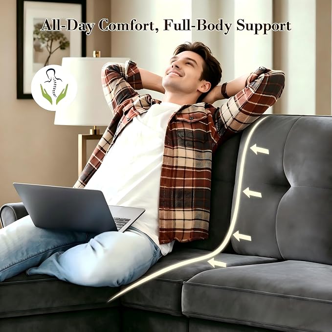Welzona Sectional Couches for Living Room, L Shaped Couch - Image 5