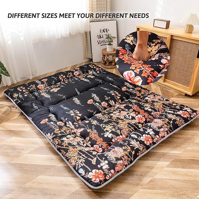 MAXYOYO Japanese Futon Mattress Floor Mattress Sleeping Pad Foldable Mat Roll - Image 2