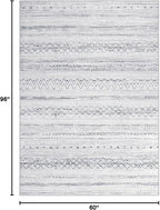 cotiled Boho 5x8 Area Rugs for Living Room: Soft Moroccan Washable Rug | Solve - Image 2