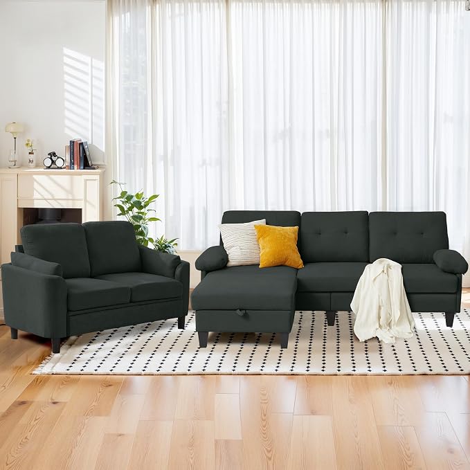 5 Seat Sectional Sofa Set for Living Room Set - Image 9