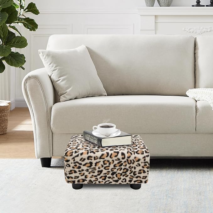 CAROLMADE Small Foot Stool Ottoman Footstool - Image 2