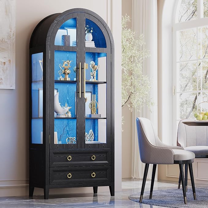 Vlsrka 71" Arched Display Cabinet by VlsrkaFurniture