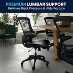 Flash Furniture Kelista Mid-Back Swivel Office Chair - Image 9