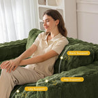MAXYOYO Loveseat Sofa for Living Room, Small Sofa Couch Tufted Boneless Couch - Image 8