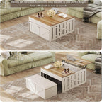 HUAHUU Coffee Table, 31.5 Lift Top Coffee Tables - Image 3