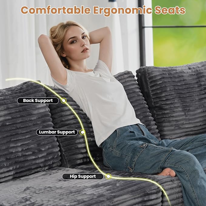 ovios 32.7 inches Ottoman Seat Module - Image 3
