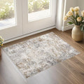 UERMEI 2x3 Entryway Area Rug Washable Neutral Brown Grey Small Carpet | Modern by UERMEI