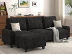 EASE MOOSE 100" Chenille L-Shaped Sectional Sofa, Modern Deep Seat Modular Couch by EASEMOOSE