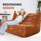 Bean Bag Loveseat Chair Big Sofa Beanbag Chair - Image 4