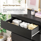 Jocoevol Black 5 Drawer Dresser - Image 5