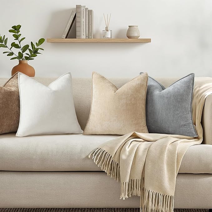 decorUhome Summer Couch Throw Pillow Covers 18x18 Set of 2, Decorative Soft - Image 3