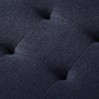 24KF Large Rectangular Upholstered Tufted Linen Fabric Ottoman Bench, Padded - Image 8