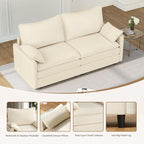 Vesgantti 74" Loveseat Sofa for Living Room, Comfy Cloud Couch Deep Seat - Image 6