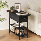 Yoobure End Table with Charging Station, Flip Top Side Table with USB Ports and - Image 6
