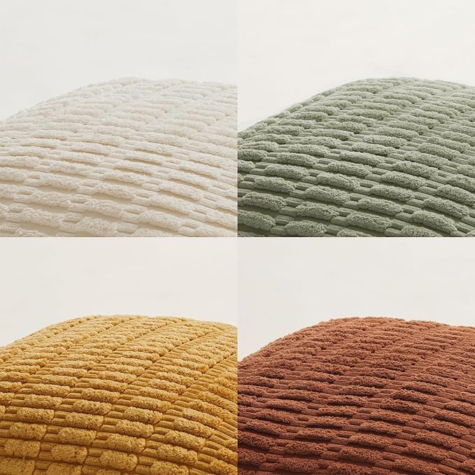 Fancy Homi 4 Packs Decorative Throw Pillow Covers - Image 5