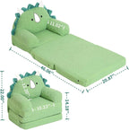 MOMCAYWEX Kids Sofa, Sherpa Couch - Image 3