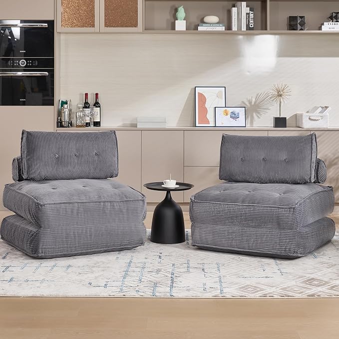 Folding Sofa Bed Convertible Sleeper Chair 33" by VIKAYAMICS