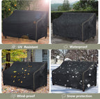 Patio 3-Seater Sofa Cover, Outdoor Couch Cover Fits up to 79W x 38D x 35H Inches - Image 9